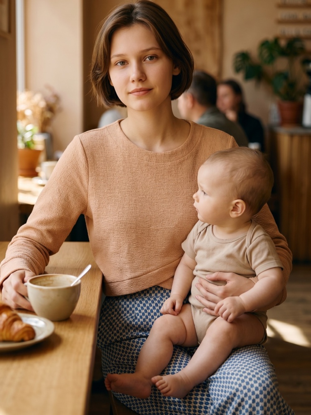 🇦🇺 Stylish nursing tops- a set of two camel and black